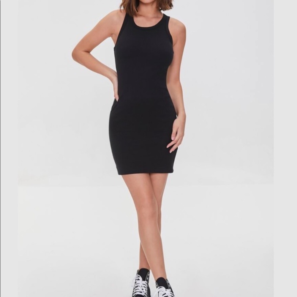 NWT Forever 21 black bodycon mini basic dress